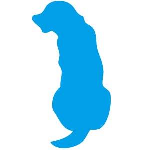 シルエットイラスト 犬