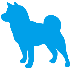 シルエットイラスト 犬